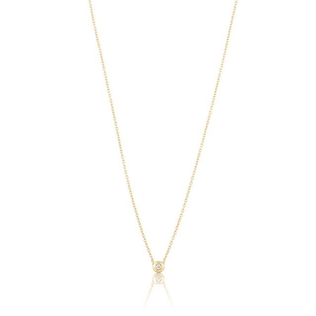 Älskad mini Necklace Gold