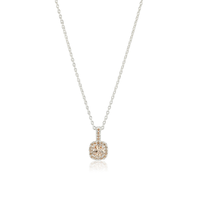 Glamorous - champagne Necklace Silver