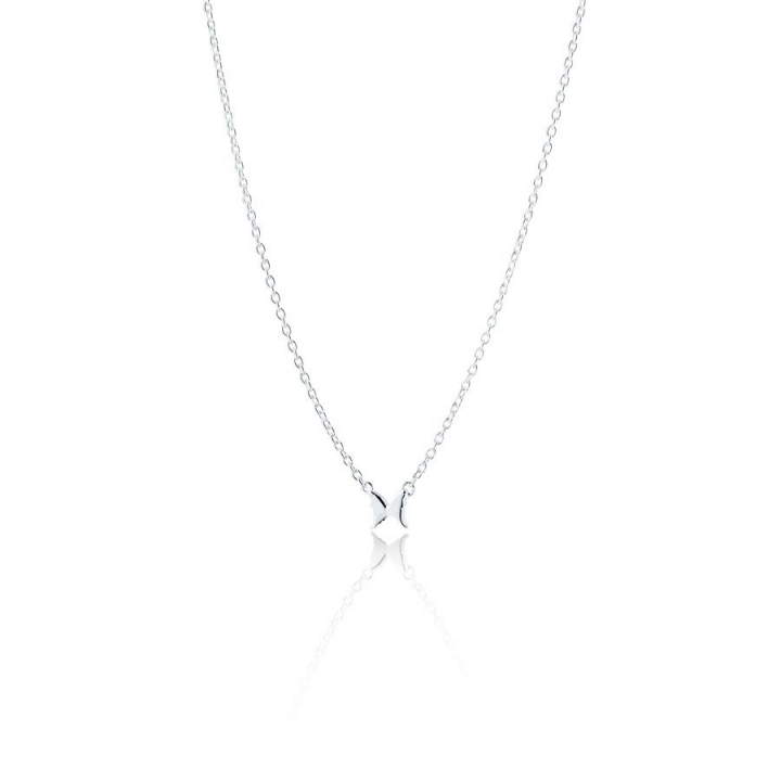 Petite papillion  Necklace Silver i gruppen Halskæde / Sølvhalskæde hos SCANDINAVIAN JEWELRY DESIGN (s107)