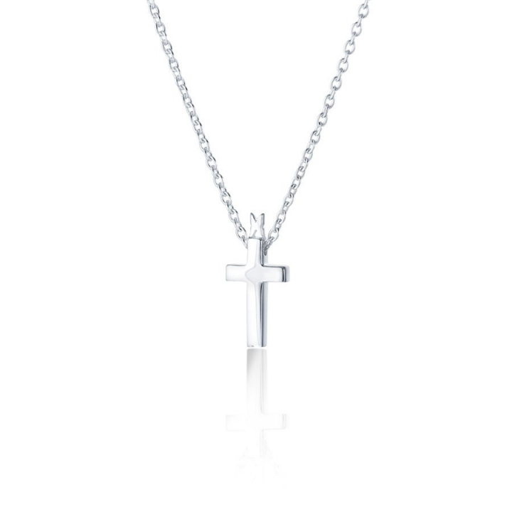 Cross faith Necklace Silver i gruppen Halskæde / Sølvhalskæde hos SCANDINAVIAN JEWELRY DESIGN (s115)