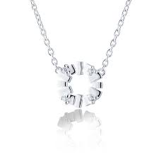 Bricks explosion mini Necklace  Silver i gruppen Halskæde / Sølvhalskæde hos SCANDINAVIAN JEWELRY DESIGN (s141)