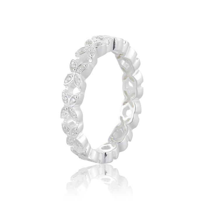 Sparkling ellipse mini Ring Silver i gruppen Ringe / Sølvringe hos SCANDINAVIAN JEWELRY DESIGN (s223-R)