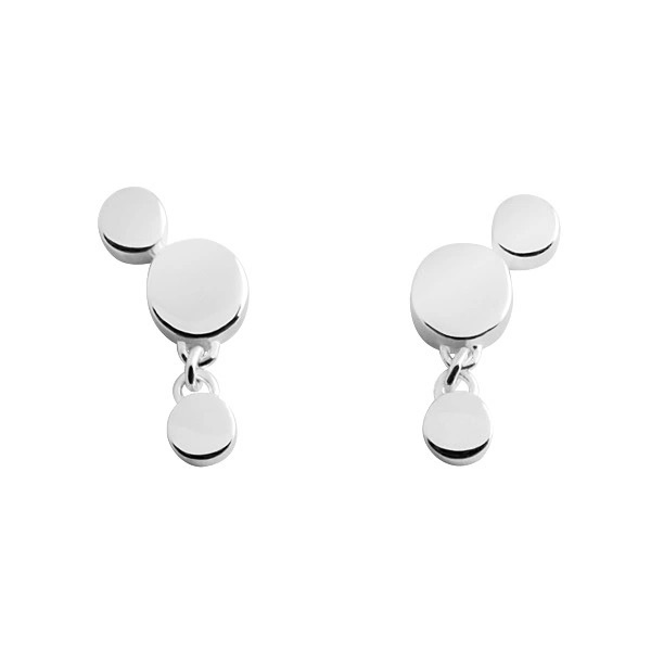 Dot Triple Ørering Sølv i gruppen Øreringe / Sølvøreringe hos SCANDINAVIAN JEWELRY DESIGN (s233)