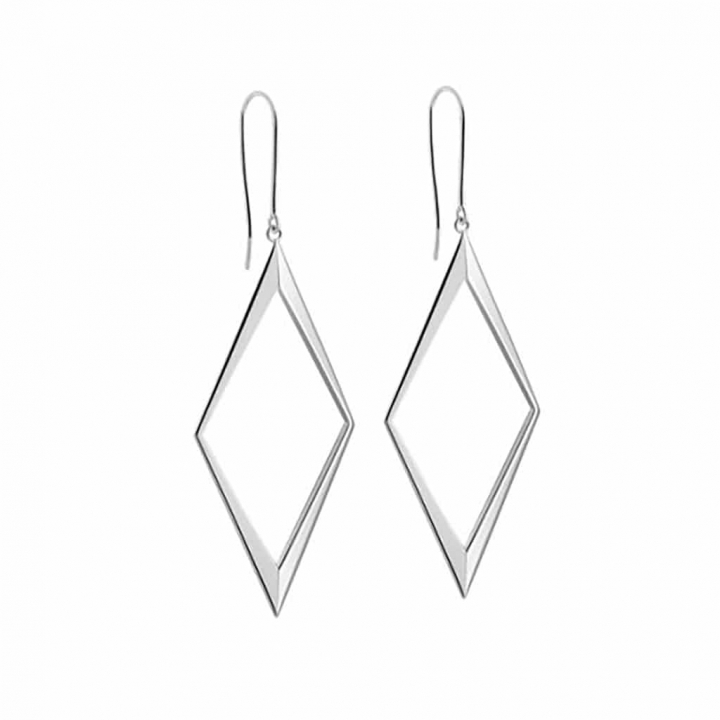 Rhomb Ørering Sølv i gruppen Øreringe / Sølvøreringe hos SCANDINAVIAN JEWELRY DESIGN (s326)