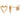 Crazy Heart Ohrring Gold