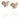 Little Miss Butterfly & Stars Ohrring Gold