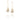 Little Rose Petal & Stars Ohrring Gold