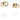 Mini Twosome Ohrring Gold