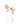 Little Champagne & Stars Earrings Gold