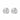 East wide oval ear plain Silber-Onesize