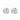 East wide oval ear plain Silber-Onesize