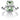 Little Bend Over - Green Quartz Ring Weißgold