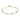 Lara small stone chain Bracelet Gold