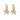 Eira bow ring Earrings Gold