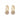 Bennet ring crystal ball Earrings Gold