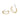 Lorrie small crystal double Earrings Gold