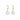 Jackie hook Earrings  12mm Gold