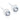 Medicinsk plastik 4 mm, krystal ørering