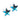 Medical Plastic Star 6 mm, Akvamarin ørering