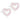 Medical Plastic Brilliance Heart Hollow 10 mm, Lys rose Ørering