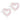 Medical Plastic Brilliance Heart Hollow 10 mm, Lys rose Ørering