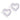 Medicinsk Plastic Brilliance Heart Hollow 10 mm, Violet Ørering