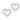 Medicinsk Plastic Brilliance Heart Hollow 10 mm, Violet Ørering