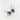 Naturligt titanium hjerte 10 mm, sort diamant ørering