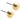 Golden Titanium Ball 5 mm Earrings