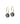 GT Ørering 14 mm, Rund 8 mm, Sort diamant