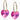 GT Ørering 14 mm, Hjerte 10 mm, Rose