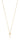 Double star pendant Halsketten Gold 42-47 cm