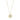 DAISY BROOCH/Halsketten 33 MM WHITE ENAMEL Gold