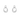 Offspring Earrings medium 0,08ct Silver