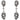 MOONLIGHT GRAPES Ohrring Silber, OXIDISED