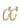 HOSTA Gold CRYSTAL Earrings