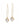 FRIDA Long Ohrringe Gold/Kristall