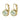 LOUISE Gold LIGHT GREEN