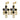 LEONORA Gold BLACK/GOLDEN Ohrring
