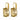 CHANTAL Gold GOLDEN Ohrring