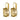 CHANTAL Gold GOLDEN Ohrring