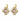 BATTI Gold GOLDEN / ROSE Ohrring