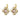 BATTI Gold GOLDEN / ROSE Ohrring