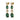 CORNELIA Gold GREEN / GOLDEN Ohrring