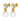NETTE Gold CRYSTAL/WHITE PEARL