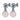NAOMI Silber LIGHT BLUE/ROSE