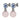 NAOMI Silber LIGHT BLUE/ROSE