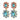 LINA Gold LIGHT BLUE/ROSE