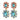LINA Gold LIGHT BLUE/ROSE