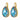 FIORA Gold AQUA/LIGHT BLUE